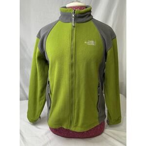 The North Face Vintage Fall 2007‎ Green Gray Fleece Jacket Size Large